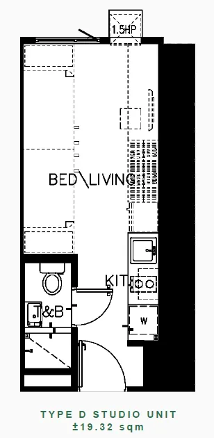 https://manilacondohub-smdc.com/images/properties/green-2/unit-layouts/04 - GREEN 2 - Type D Studio Unit (+19.32sqm).webp